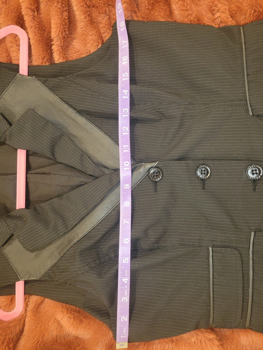 Y2k Black Pinstripe Vest - Picture 7 of 10